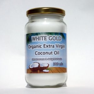 White Gold Organic Extra Virgin Coconut Oil 380 ml