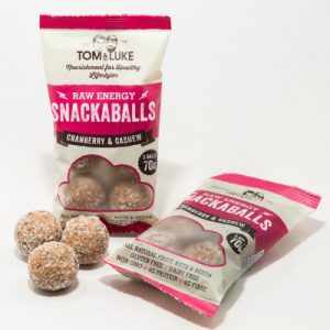 5 Snackaballs Cranberry and Cashew Raw Energy